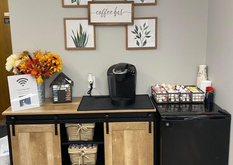 Coffee Bar & Beverage Station for Clients